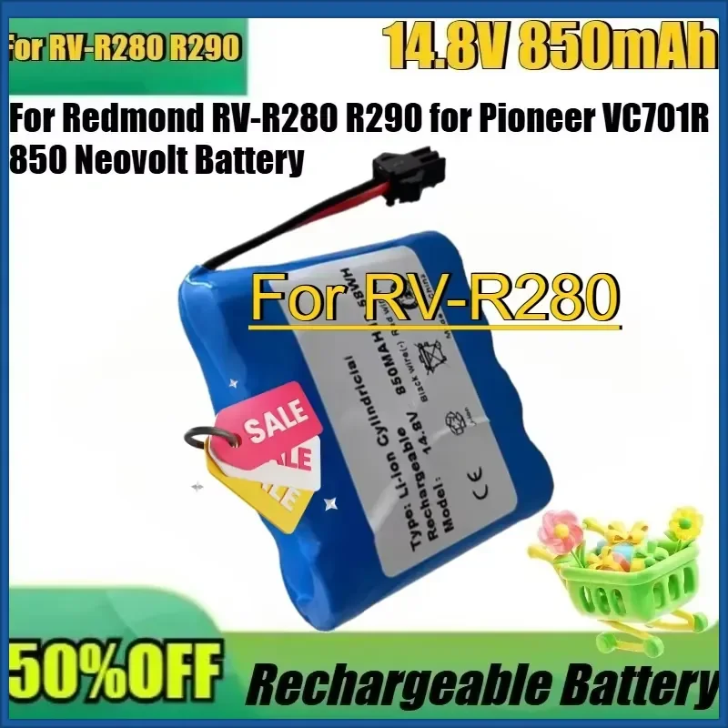 

For Redmond RV-R280 R290 14.8V 850mAh for Pioneer VC701R 850 Neovolt BatteryNew 14.8V 850mAh High Quality Battery Pack