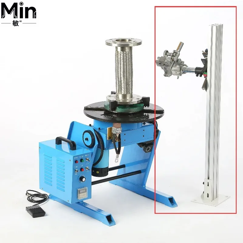 Adjustable Steel Pneumatic Cylinder Torch Holder with Welding Turntable Clamp Slide Rail for Welding Accessories