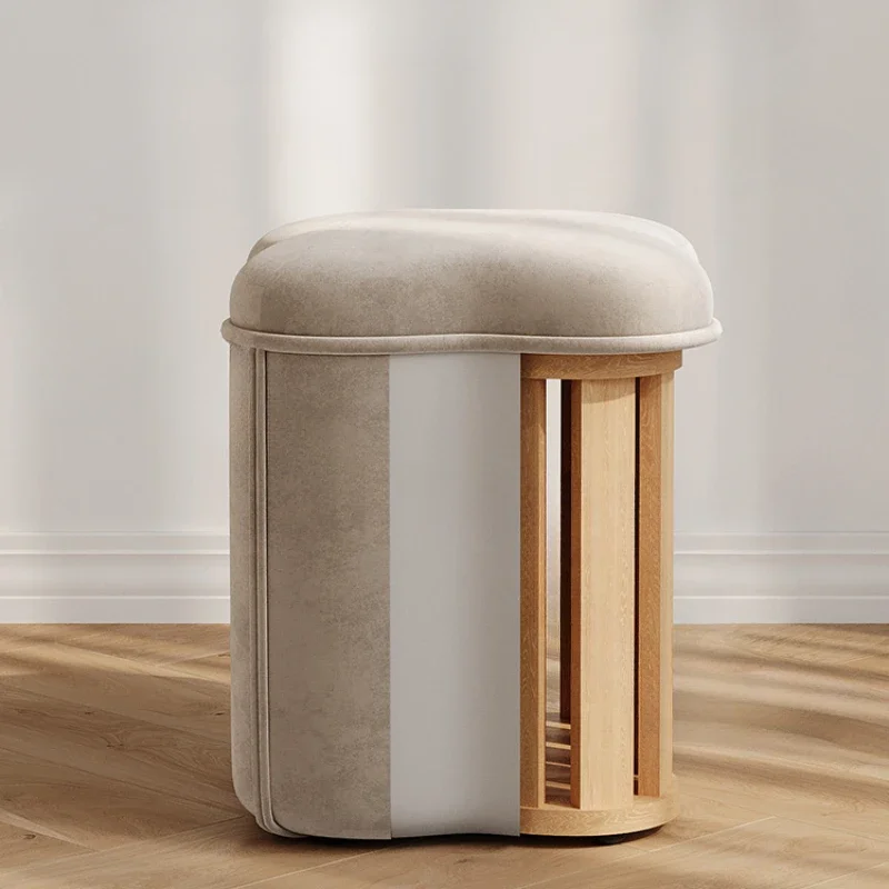 Light Luxury Dressing Table Stool Portable Simple Modern Vanity Chair Household Storage Seating Easy Clean Organizer