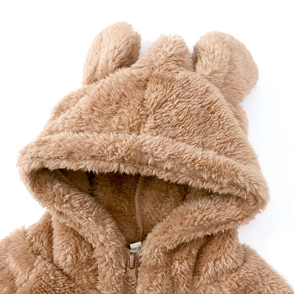 Manteau Polaire Garçon Hiver - Sweat à Capuche Fermeture éclair - Manches Longues - Chaud Et Doux - Taille Unique à Vérifier - 2