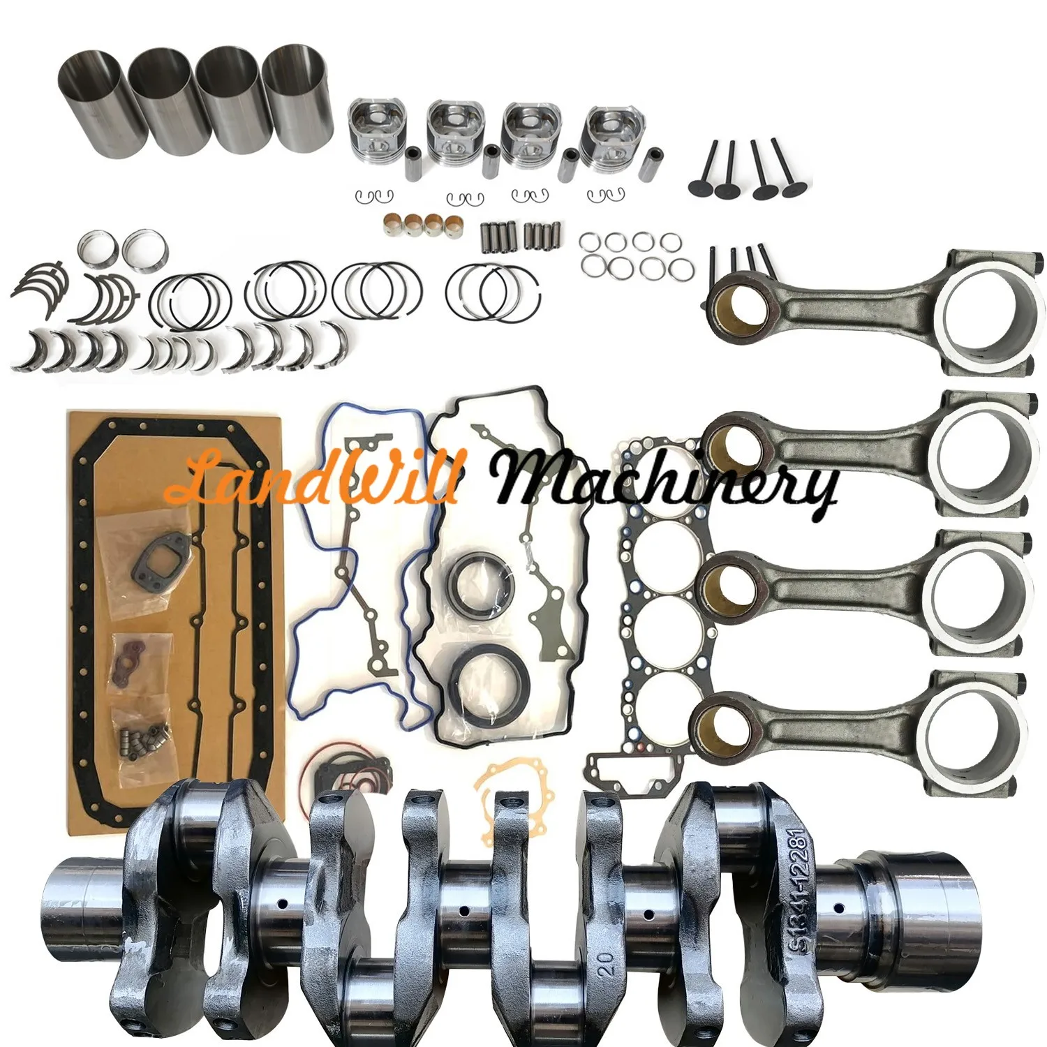 Overhaul Rebuild Kit Connecting Rod + Crankshaft Fits For Hino Engine J05C JO5C