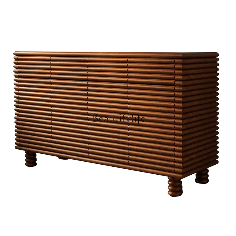

FG40French shoe cabinet solid wood home decoration locker medieval retro storage foyer entrance