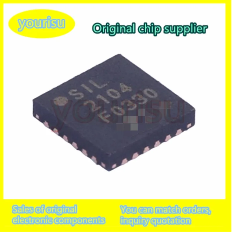 New 100% 5Pcs/Lot CP2104-F03-GMR CP2104-F03-GM CP2104-F03 SIL2104 IC SGL USB-TO-UART BRIDGE 24QFN