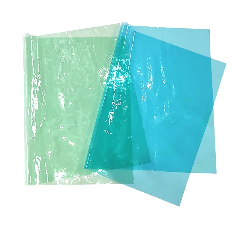 Eco-Friendly Multi-Color Transparent PVC Faux Leather Vinyl Fabric Roll For DIY Sewing Jelly Bag Umbrella Furniture Accessories