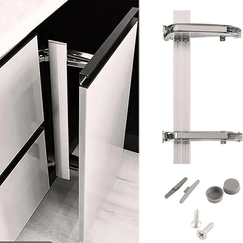 Soft Closing System Lateral Sliding Bus Concealed Vertical Sideway Cupboard Doors 180 Degree Opening Angle Cabinet Hinges