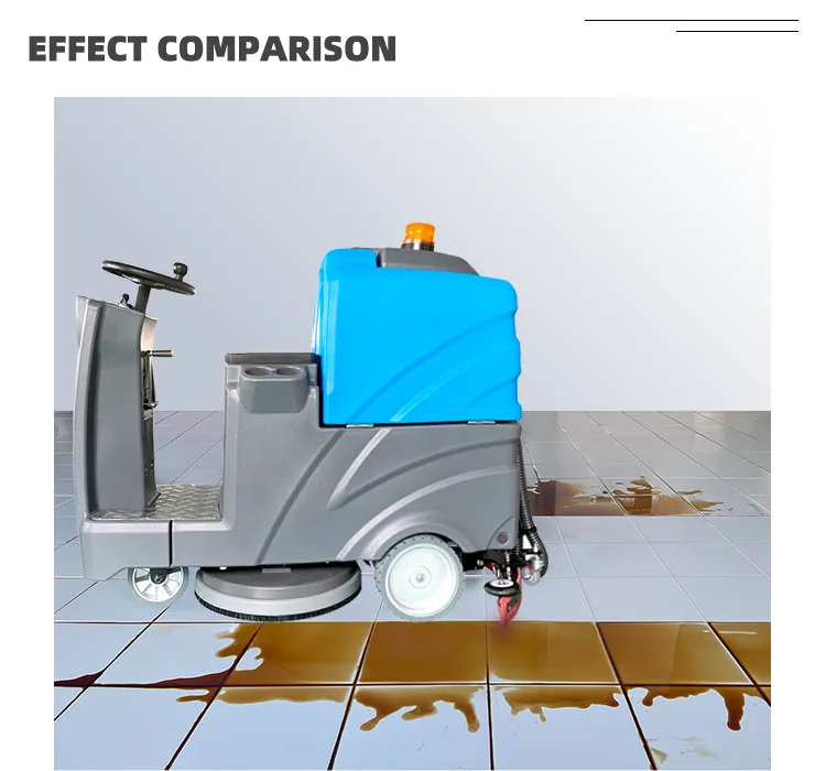 20-Zoll-Ride-On Advanced Floor Cleaning Scrubbing Machine Kommerzieller Supermarkt-Bodenschrubber