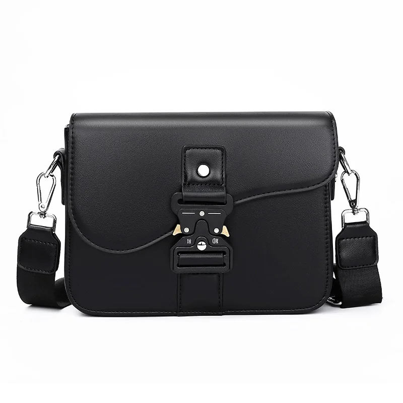 

Men's PU Leather Crossbody Messenger Bag, Sling Purse with Adjustable Strap, Casual Business Shoulder Bag for Work and Daily Use