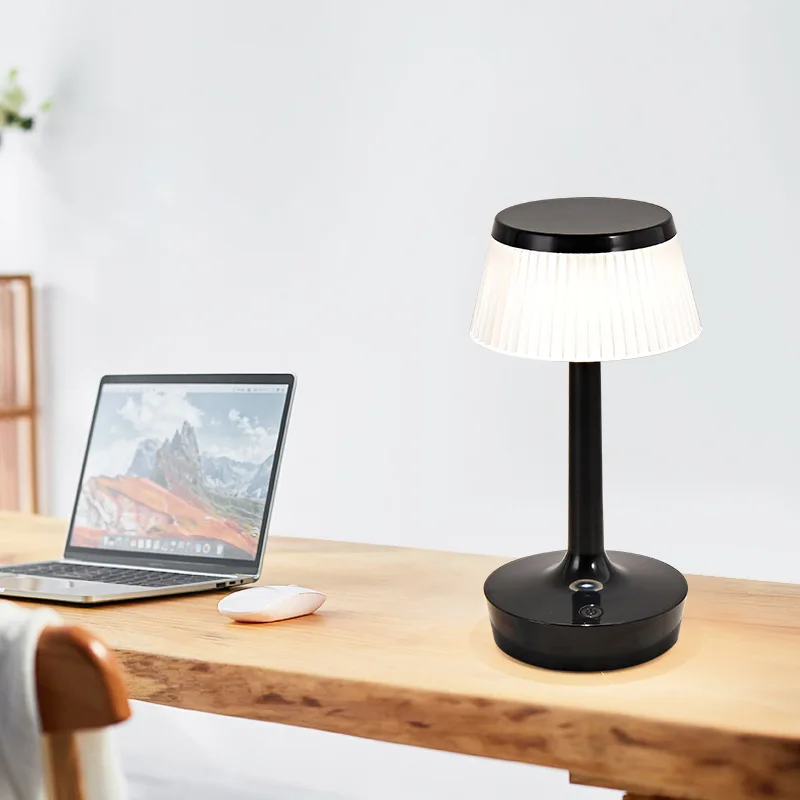 LED Mushroom Table Lamp Rechargeable Study Eye Protection Children's Night light Bedroom Study Bedside Ambient Projection Light