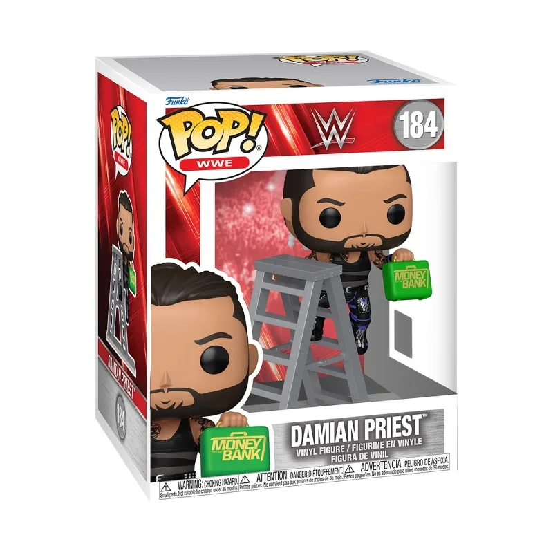 Подлинное издание FUNKO POP 《WWE Money in The Bank Damian Priest》Action Desktop Decoration Ornament Модель игрушки Коллекционная модель