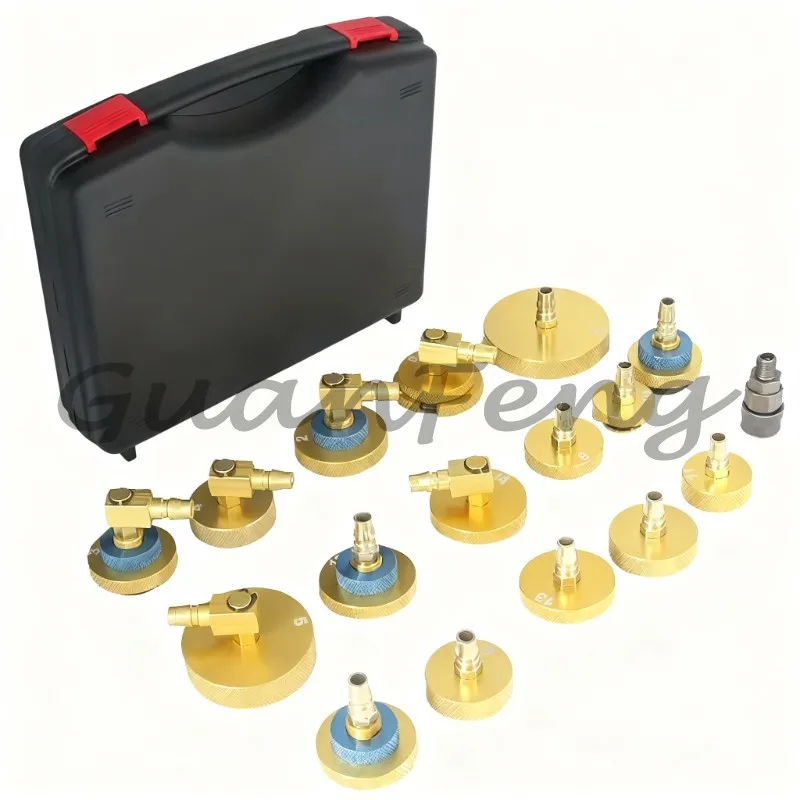17Pcs Complete Car Brake Fluid Replacement Kit With Dedicated Connectors Auto Brake Fluid Joints Vehicle Repair Tools