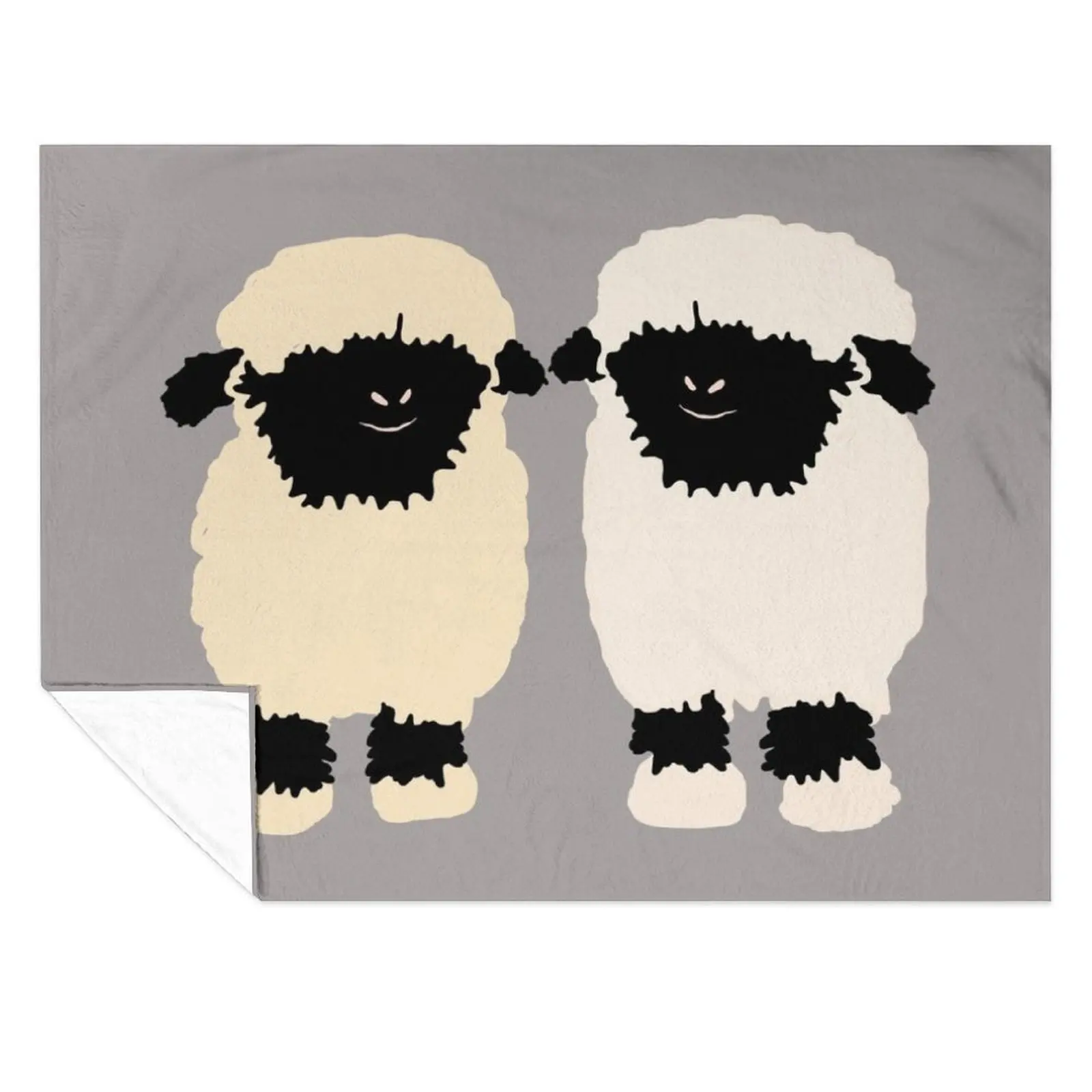 

Valais black nose sheep friends Throw Blanket for babies Designers Custom funny gift Blankets
