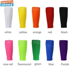 1Pair Sport Socks Man Professional Football Socks Solid Color Breathable Knee Pads Soccer Socks Sleeves
