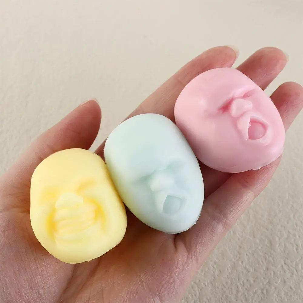 Vent Ball Human Face Vent Ball Toy Novelty Soft Human Face Squeeze Ball Squeeze Ball Cartoon TPR Children Toys