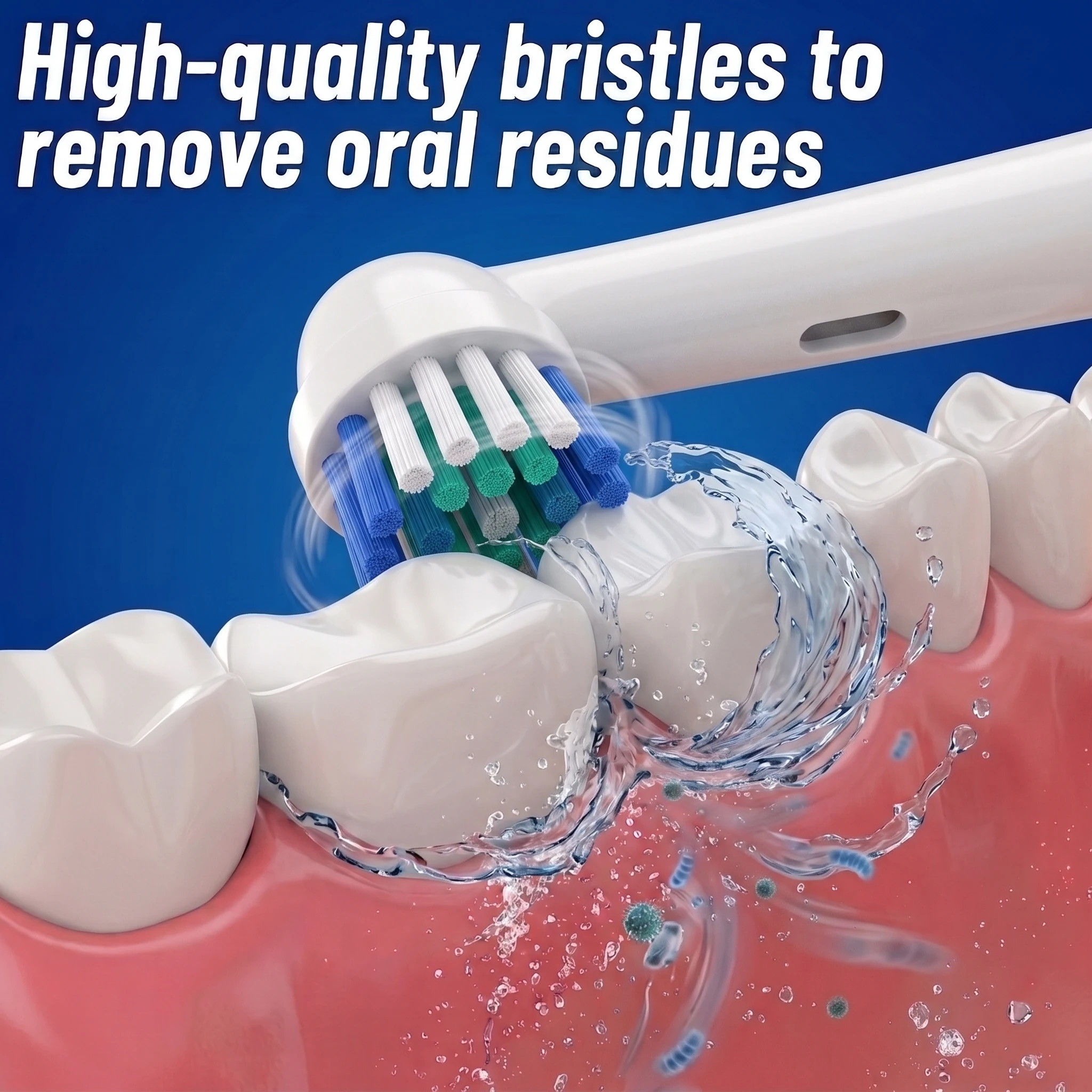 24/16er-Pack Weiche OralBi Elektrische Zahnbürstenköpfe Ersatzbürsten für Pro 500/1000/1500/3000/3757/5000/7000/7500/8000 Serie – Detail 4