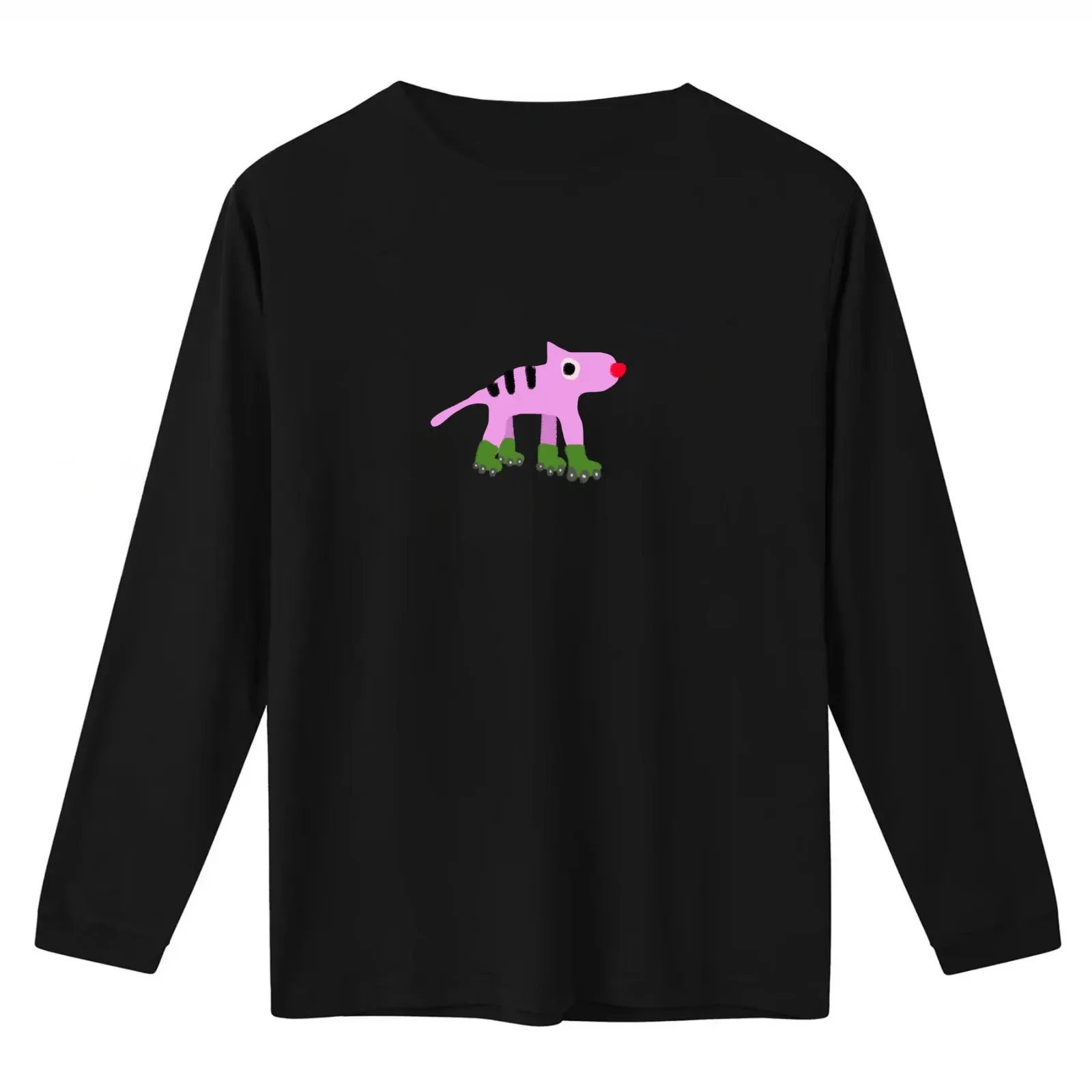 Roller Cat T-Shirt Summer Casual Cotton Tee Oversized Streetwear Tops Vintage Graphic Print Loose Fit Short Sleeve