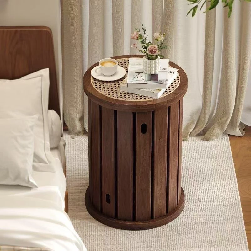 Solid wood low stool can be stacked six-in-one home stacking music round stool household spare stool stacking storage wooden