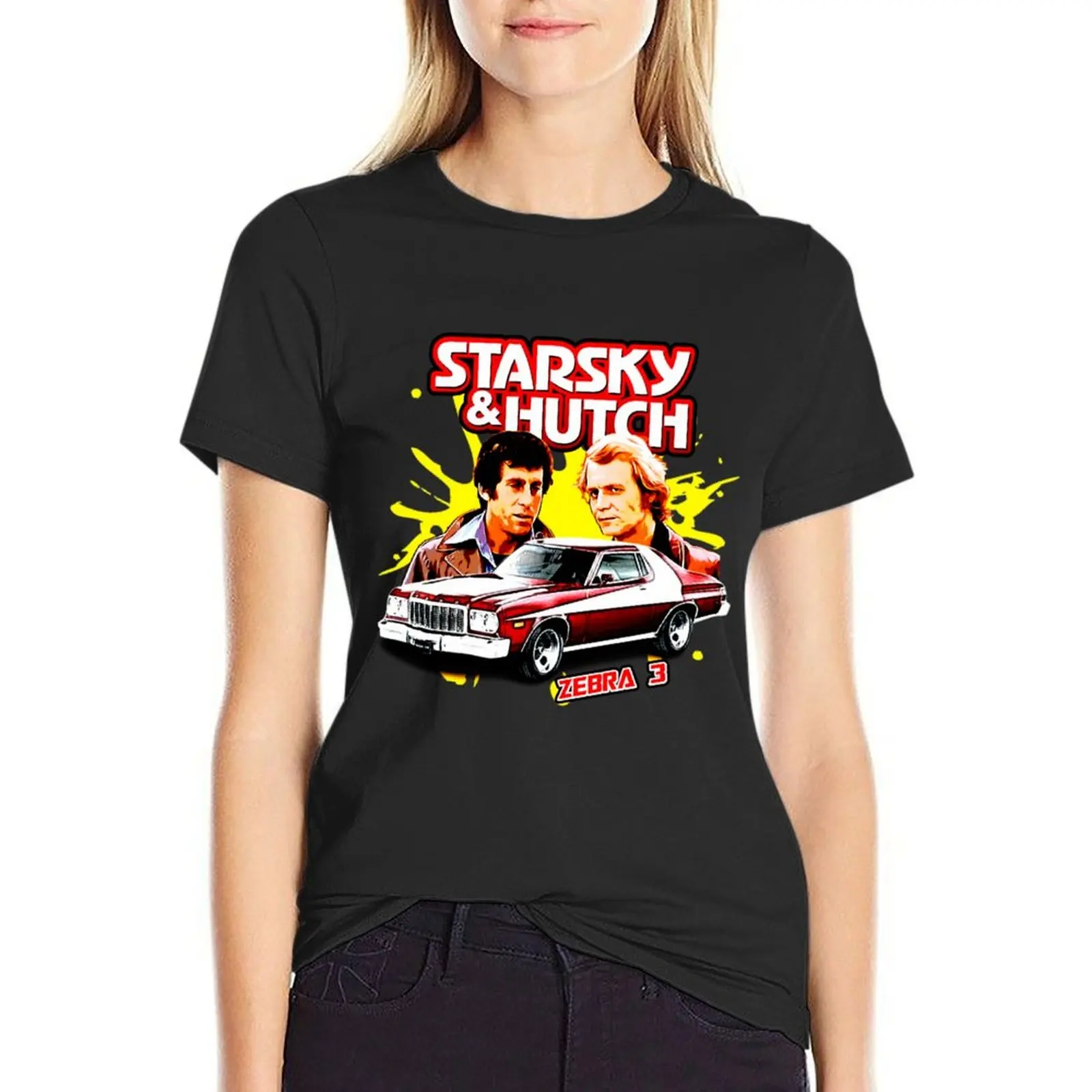 

Starsky and Hutch TV series T-Shirt Aesthetic clothing summer top customs t-shirt dress for Women plus size