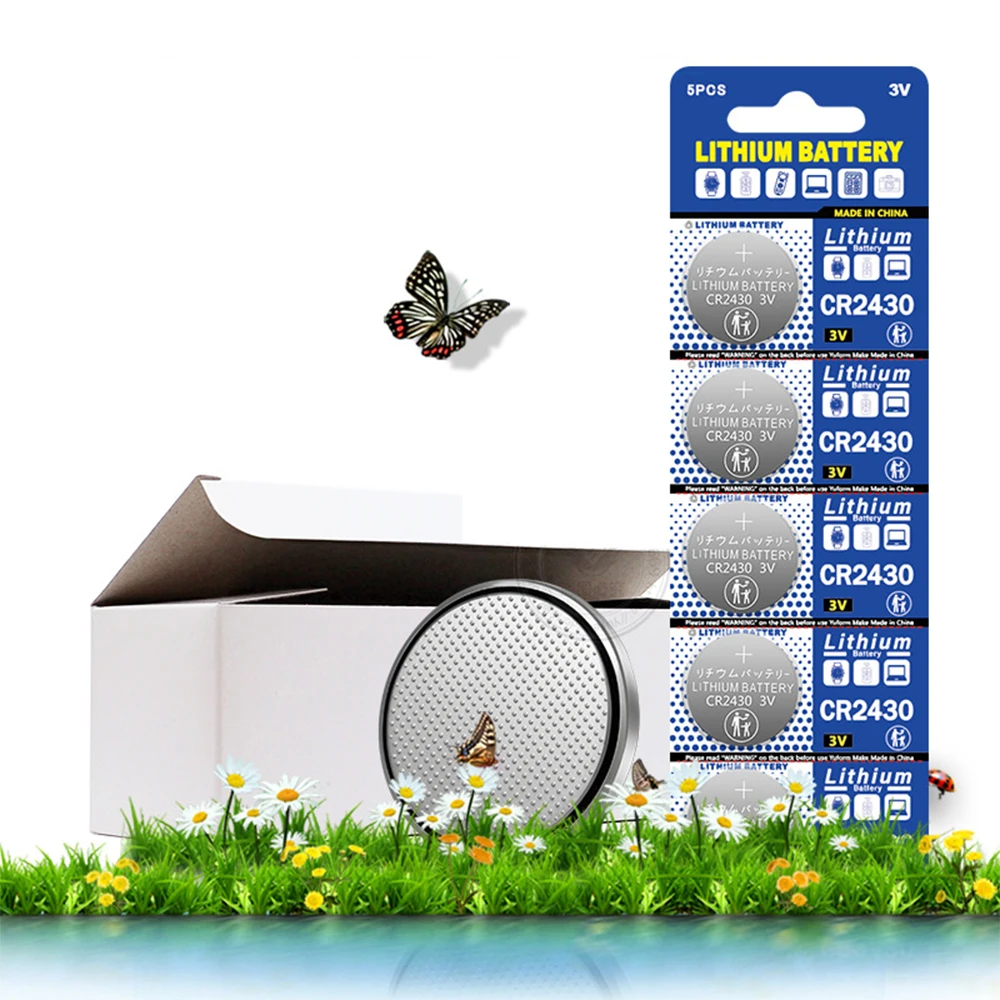 CR2430 CR 2430 3V Lithium Battery For Car Remote Control Clock Motherboard Watch DL2430 BL2430 Buttton Coin Cells