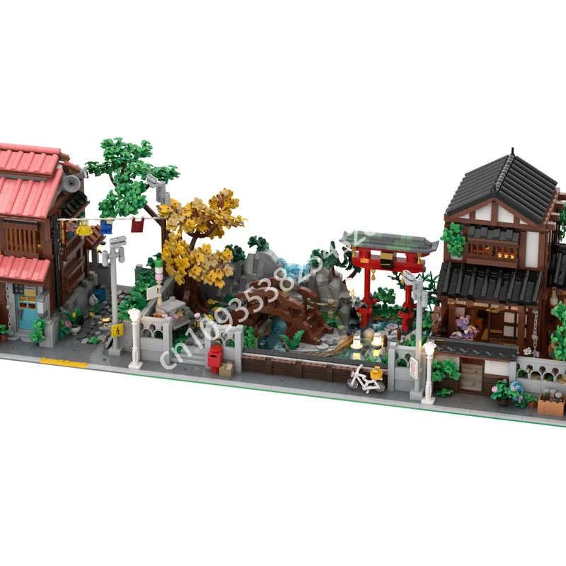 2310PCS Moc Torii Gate Gardens 건축 모델 빌딩 블록 크리 에이 티브 조립 교육 벽돌 장난감 어린이 휴일 선물