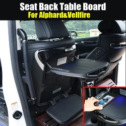 For Toyota alphard 30 accessories Crown Vellfire Seat Back Table Board  with Foot Rest  Portable Activity Folding Table