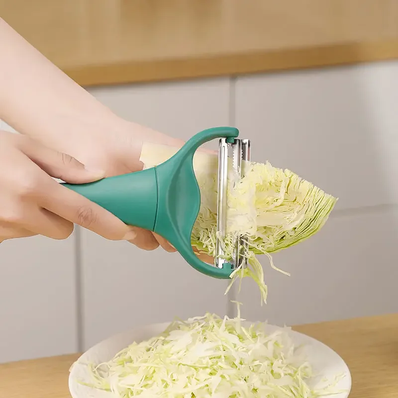 Double-ended Cabbage Grater Multi-functional Vegetable Grater Stainless Steel Cabbage Shredder Kitchen Tools Small Potato Slicer