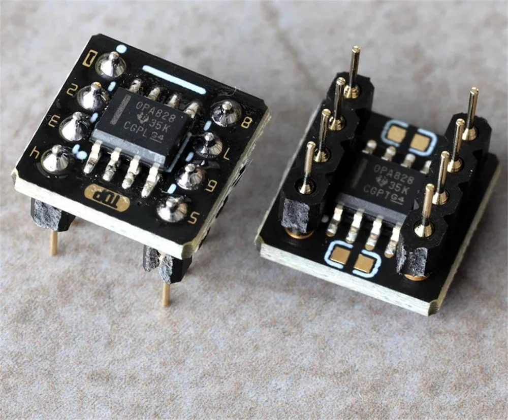 OPA828 مضخم تشغيلي واحد إلى مضخم تشغيلي مزدوج يحل محل NE5532 MUSES8920 OPA2604 LME49720 OP275 AD827