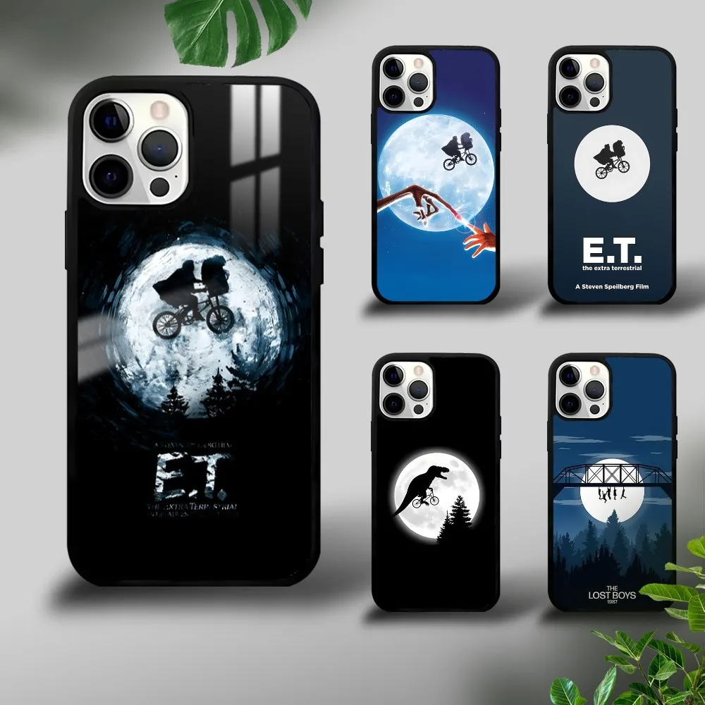 Movie E-T The E-Extra-TerrestrialS Phone Case For iPhone 16 15 14 13 12 11 Pro Xs Max Mini Plus Celulares Hard Funda