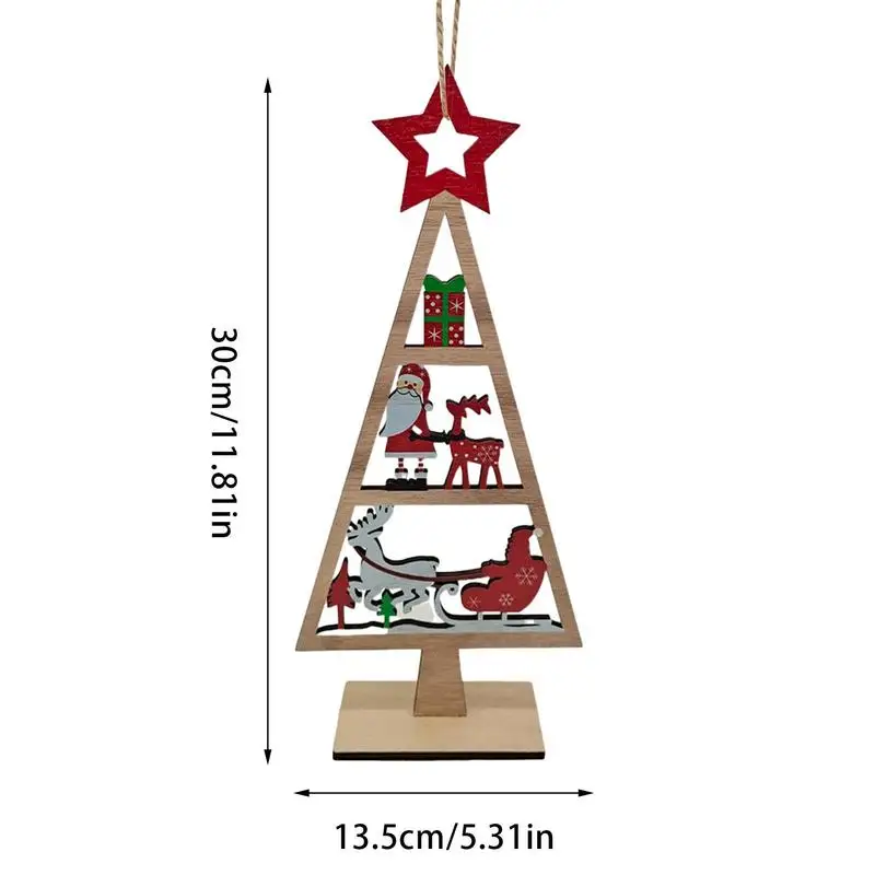 Capodanno 2023 1 pz ornamento di natale ciondoli appesi in legno pupazzi di neve albero di natale decorazioni natalizie per la casa Navidad