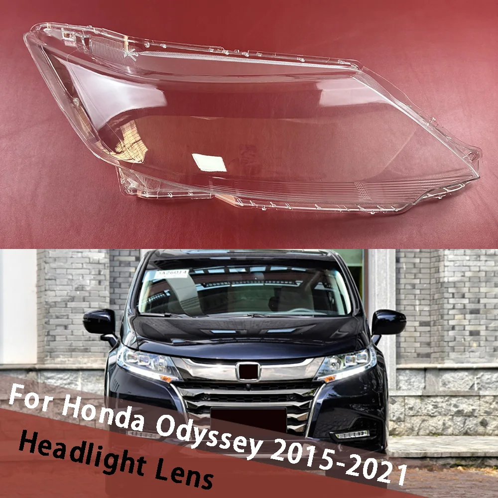 For Honda Odyssey 2015-2021 Headlamp Cover Transparent Shade Lamp Headlight Shell Lens Plexiglass Auto Replacement Parts
