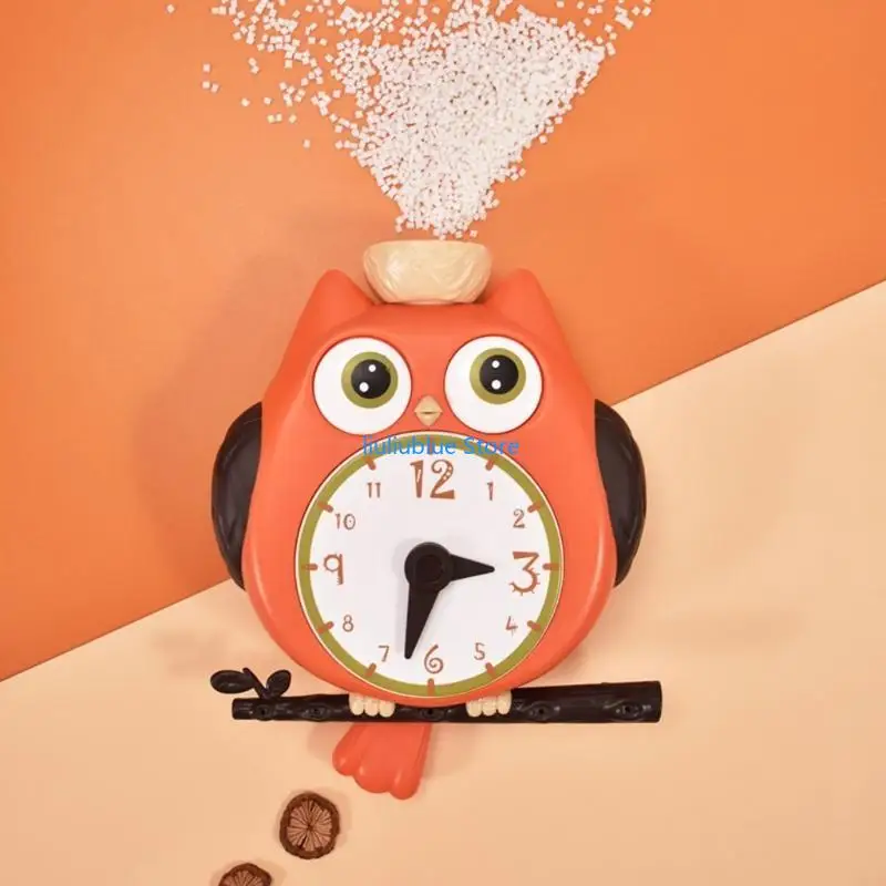 ألعاب استحمام الطفل كأس حوض الاستحمام للأطفال للعب ألعاب ساعة البومة أداة شفط الاستحمام 62CF