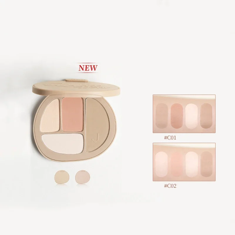 Joocyee Face Palette Primer Base Trucco Contorno Fondotinta Trucco Correttore Crema Contorno Palette