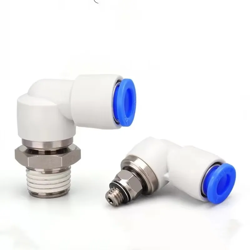 High speed rotary joint pneumatic 360 degree KSH right angle elbow KSL4 6 8 10 12-01 02 03 04S