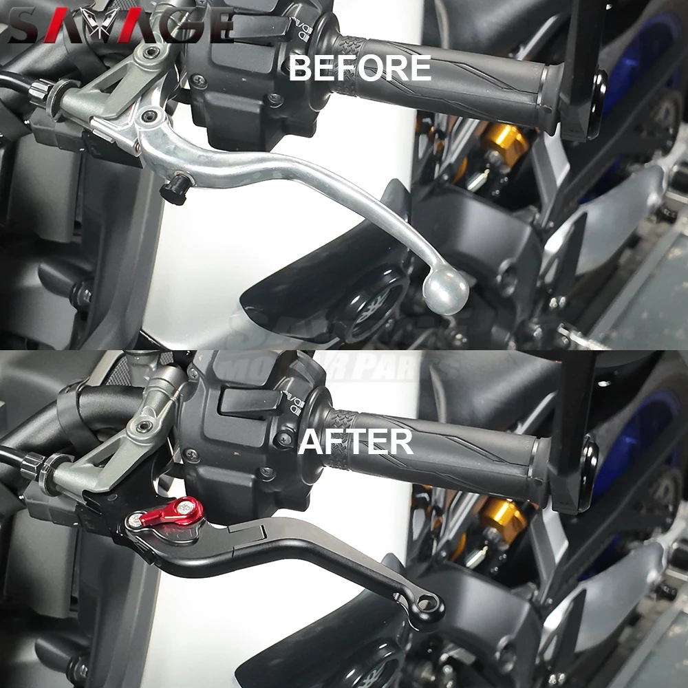 MT09 Folding Brake Clutch Levers For Yamaha MT 09 MT-09 SP 2024-2026 Motorcycle Parts Adjustable Foldable Front Control Handles