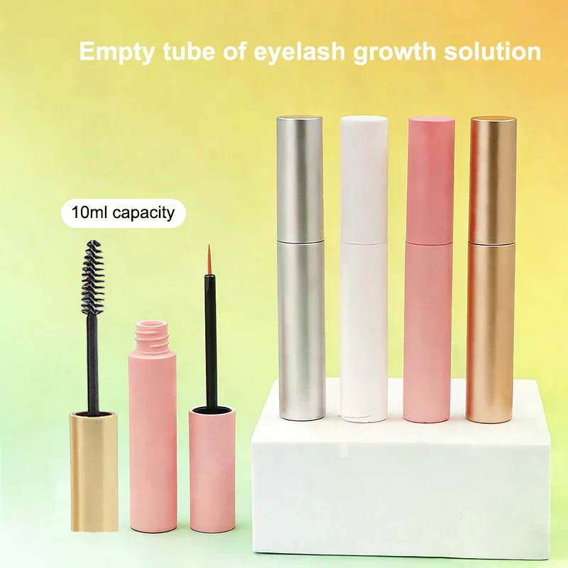 Leere 10ml Mascara-Tuben mit Bürstchen, Eyeliner-Flüssigkeitstuben, Wimpernwachstums-Verpackungstuben, Behälter, Probenfläschchen