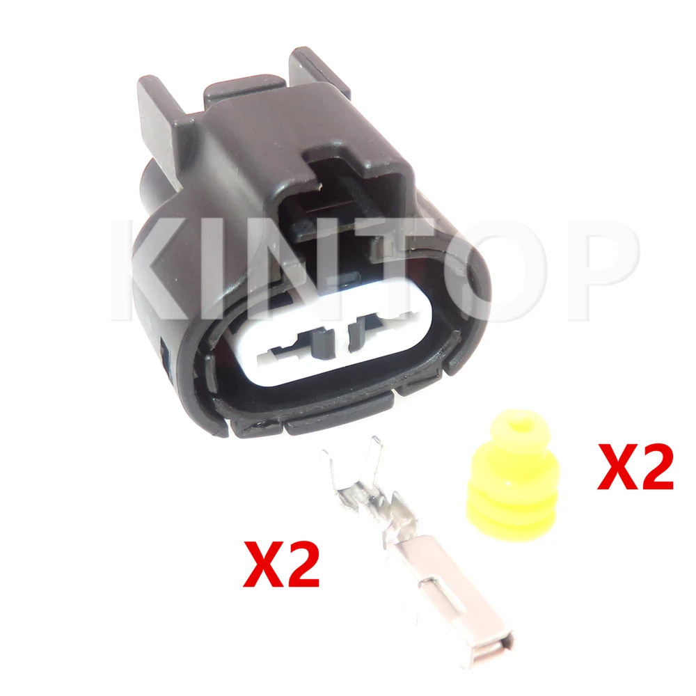 1Set 2 Pins 90980-11163 7283-1224-30 7283-1224-10 Auto Waterproof Connector Car Intake Air Temperature Sensor Socket AC Assembly