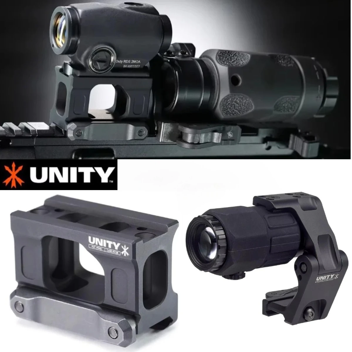 Support de montage rapide Tactical Duty RDS UNITY pour viseur point rouge T01 T02 553, support de surélévation universel