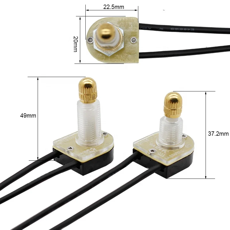 3A 250VAC 6A 125VA Rotary Electrical Switch