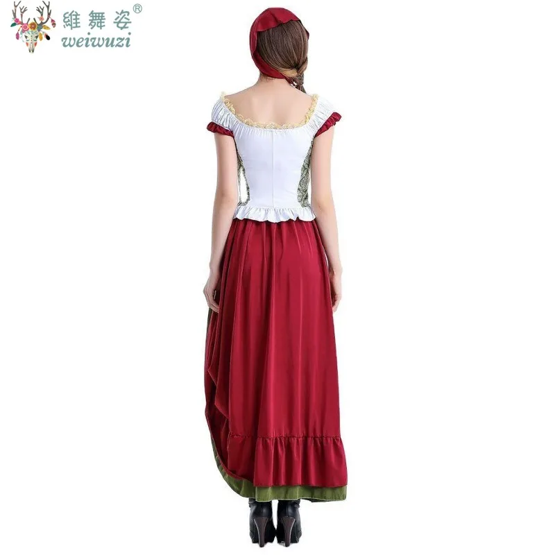 Costume de Cosplay de demoiselle d'honneur d'halloween, robe fantaisie de serveur de Festival de bière, robe de demoiselle d'honneur bavaroise pour adultes, Costume de fête de ferme rurale