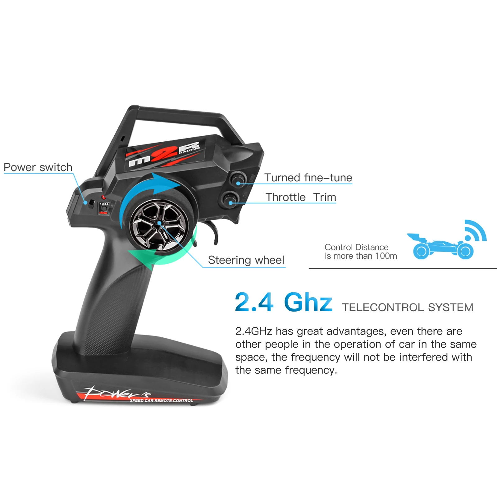 سيارة سباق WLtoys 144001 RC، سيارة تحكم عن بعد عالية السرعة بمقياس 1: 14، 60 كم/ساعة، مناسبة للاستخدام الخارجي والهدايا #5