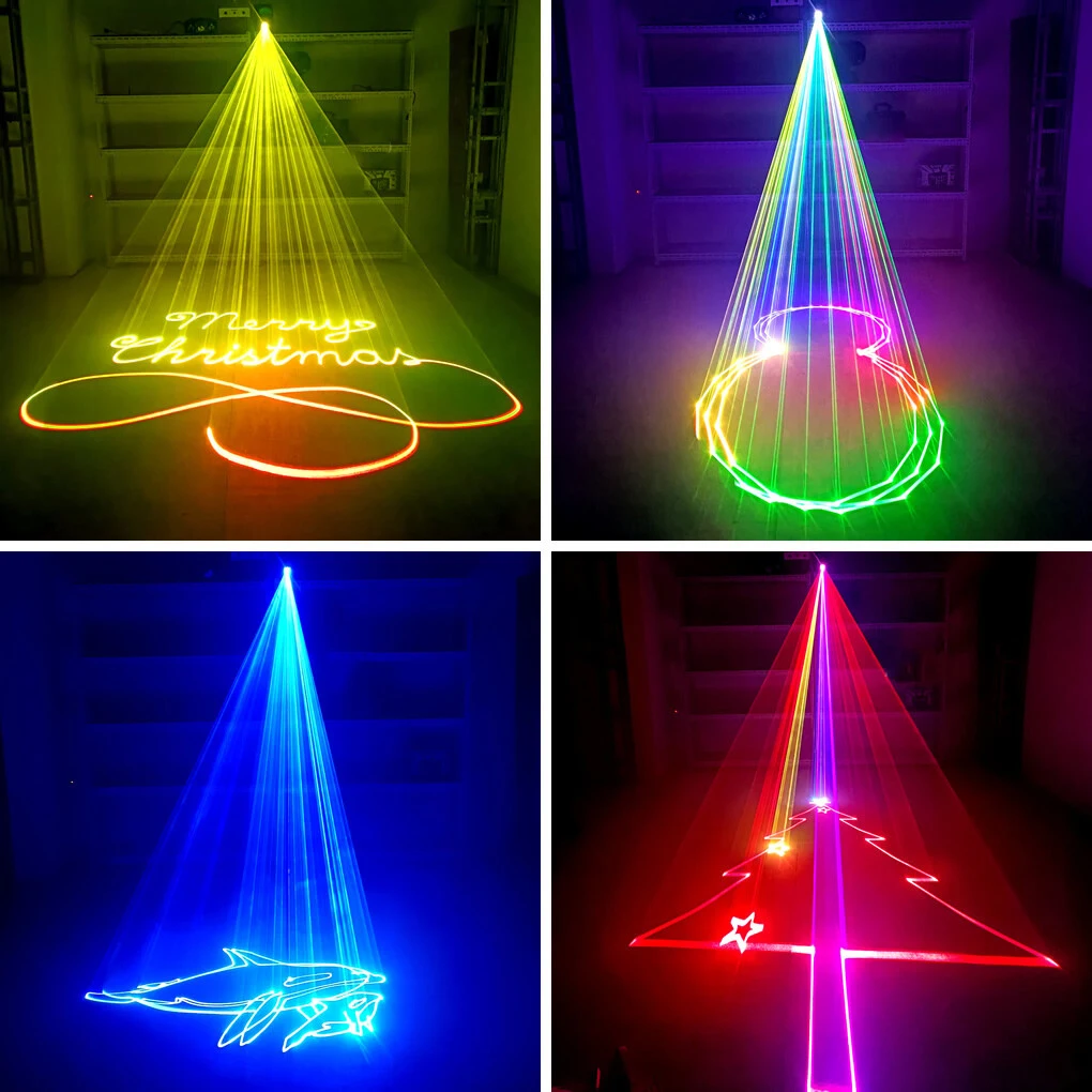 5 واط APP بلوتوث التحكم شعاع تأثير أنماط ضوء DIY بها بنفسك الرسوم المتحركة Gobos الكلمات RGB العارض DMX للديسكو DJ حفلة KTV الزفاف #6