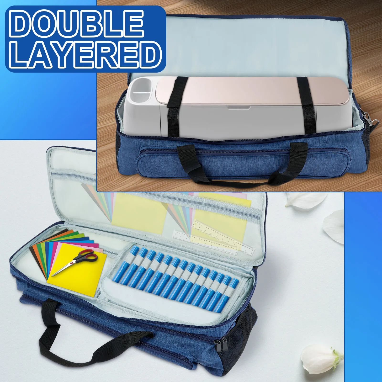 Die Cut Machine Carrying Bag for Explore Air 2 Enduring Double Layer Carrying Case 600D Oxford Cloth Travel Storage Case Bag