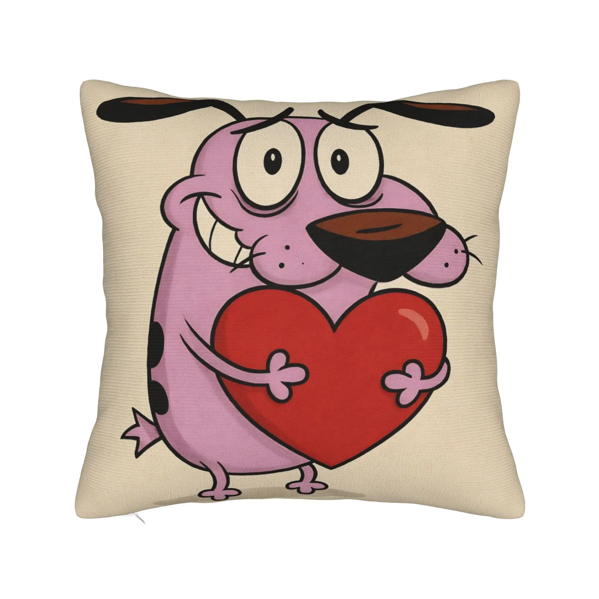 Courage the Cowardly Dog-D Pillowcase Merch Soft Cushion Cover Decoration  Pillow Case Cover Home Multiple Sizes