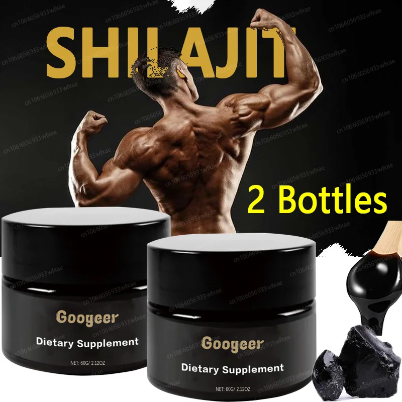 

2Bottles x 60g Original Himalayan Shilajit Resin with Fulvic Acid 85+ Trace Mineral For Immune Health