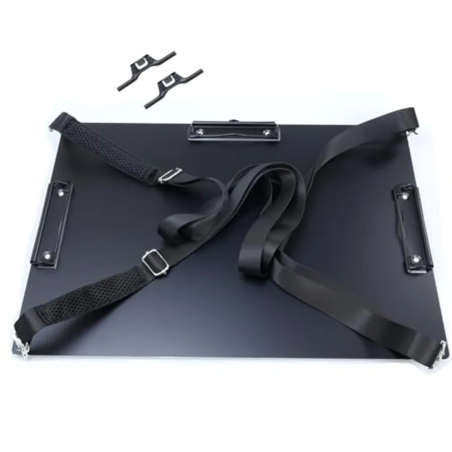 

Work ClipboardsBlack Metal Aluminum Portable Field Clip Board A3 12.6"X17.7" Heavy-Duty Large Clipboard with 2 Shoulder Straps