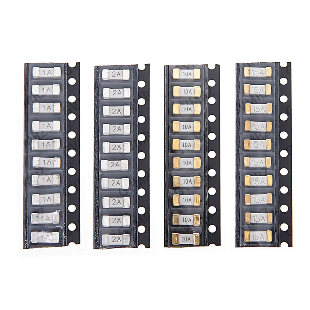 10PCS 5A 6.3A 10A 12A 3A 4A 1808 SMD Fuse Fast Acting Surface Mount Fuses 500MA 750MA for PCB Circuit Protection 15A 0.5A 0.75A