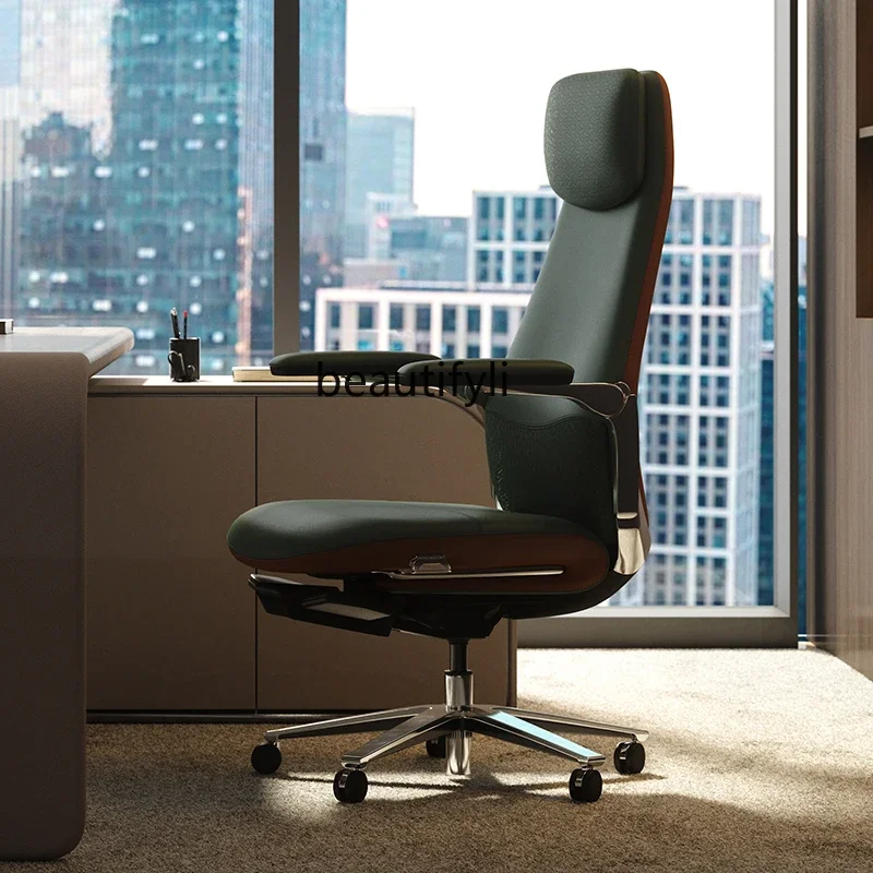 

Engineering Chair Home Office Chair Comfortable and sedentary, high-end leather, conference boss chair