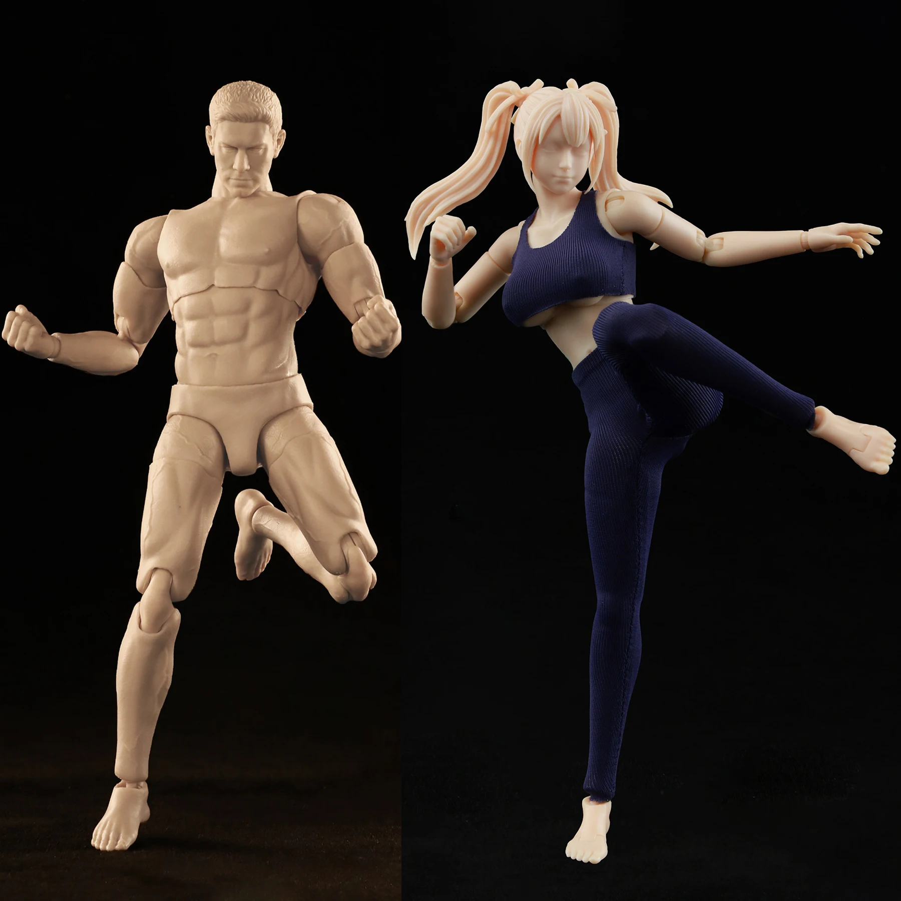 

CFTOYS LT003 LT004 1/12 Scale Super Flexible Girl 15.8cm Male 17cm Joint Body with Head Sculpt for Collection