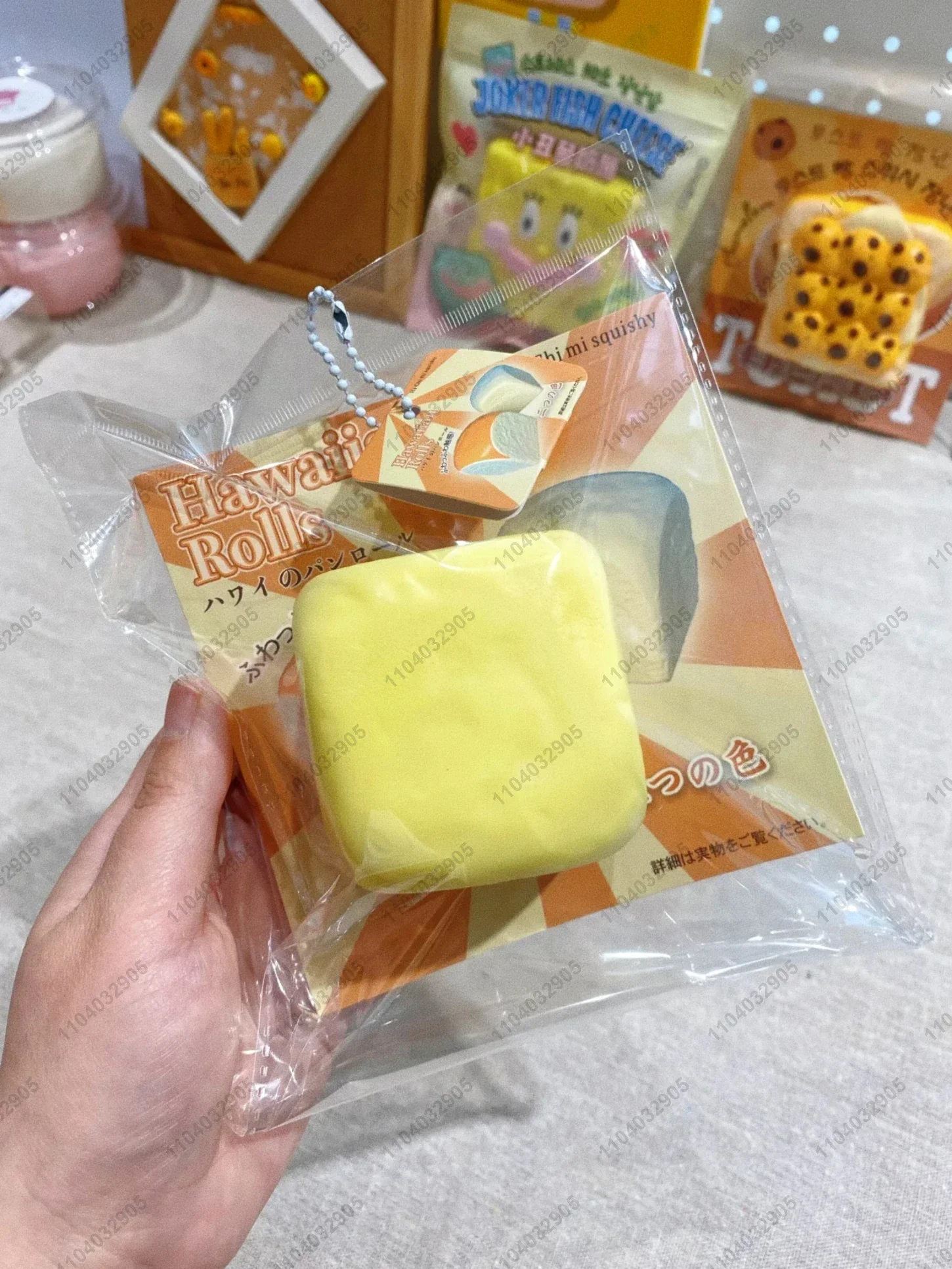 Hawaii Honey Bread Toast Slow Rising Squishy Toy Slow Rebound Squeeze Bread Squishy Anti Stress Release Hand Relax Gift Toy