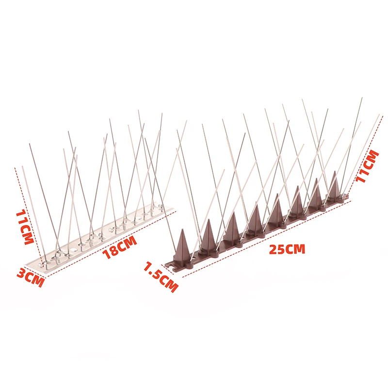 1 Set Roestvrijstalen Anti-Duivenspikes Vogel Spikes Duivenspikes En Vogelafweermiddel Anti-Vogelduif Afweermiddel