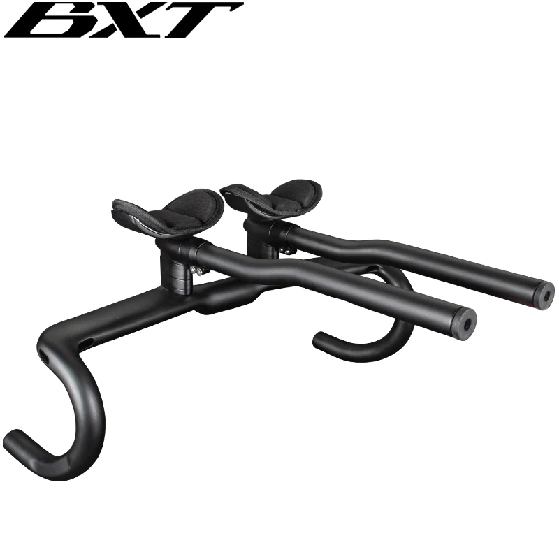 BXT 2024 New Carbon Road Handlebars Bicycle Rest Bar TT Handlebar 31.8mm Bike Racing Carbon Handle Bar Triathlon Handles